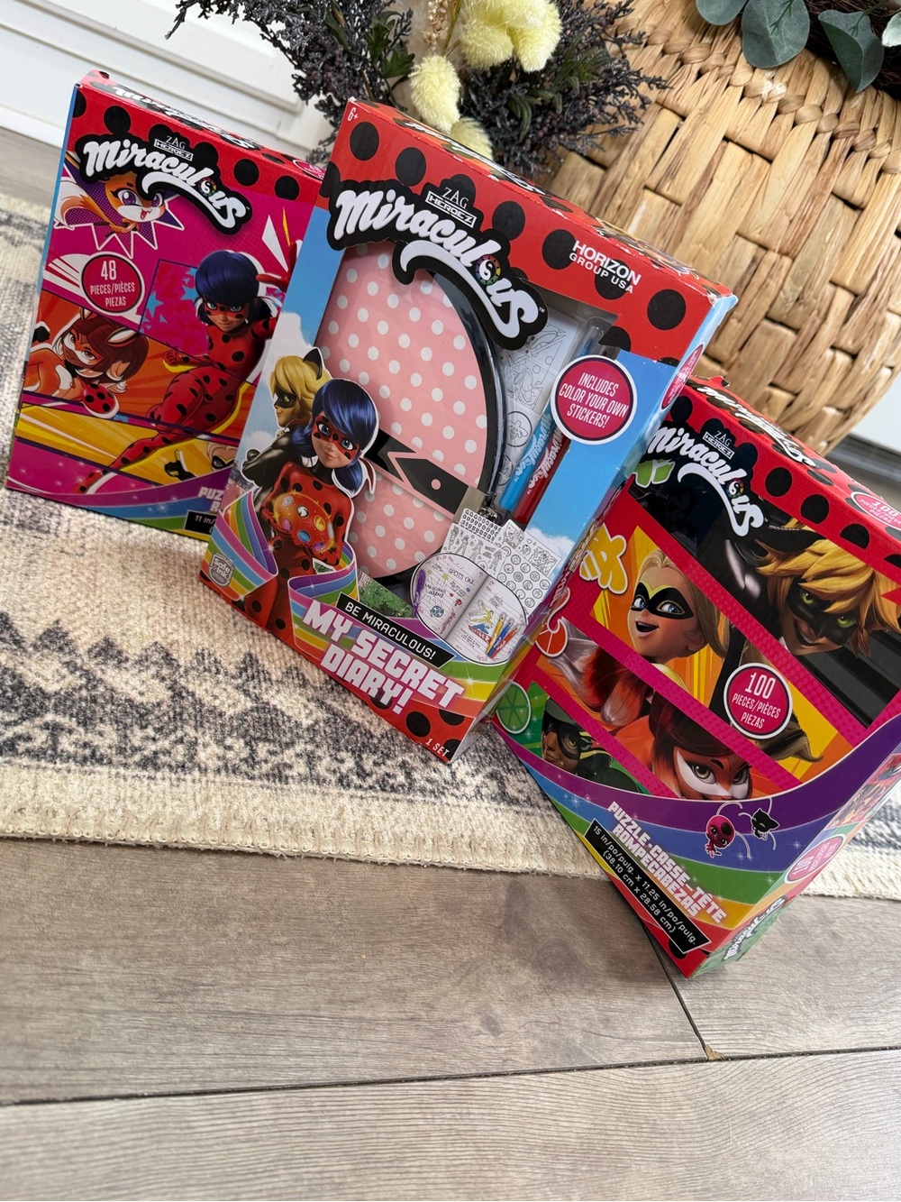 New Miraculous Tales of Ladybug & Cat Noir Puzzles & Secret Diary Lot of 3 Kids - Picture 2 of 16